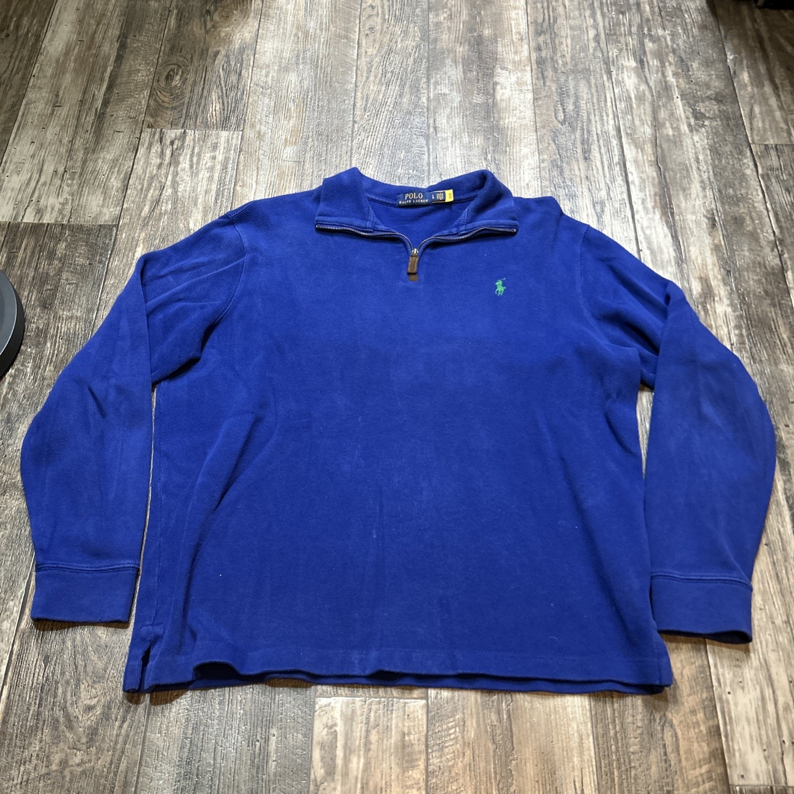 Polo By Ralph Lauren Polo Mens Sz L Quarter Zip Blue